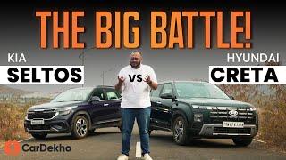 Hyundai Creta 2024 vs Kia Seltos Comparison Review in Hindi | CarDekho |