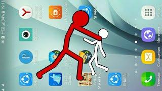 Чёрный стикмен против андроида.. Рисуем мультфильм 2