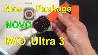 New Package of IWO Ultra 3 Smartwatch Relógio Inteligente IWO Watch Ultra 3 Smart Watch Unbox Review