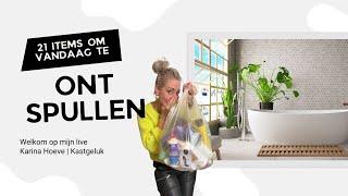 21 items om vandaag te ontspullen! Ontspullen is de start van een opgeruimd huis en hoofd.