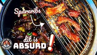 Chinese zoetzure SPARERIBS op de kamado!