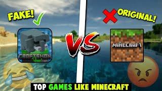 Top 3 NEW Games Like Minecraft PE!! (Under 50mb)