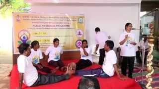 Demonstration by the CYTER Team at International Day of Yoga 2015