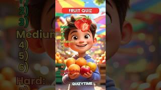Can You Guess the Fruit in 3 Seconds?  | Easy to Impossible