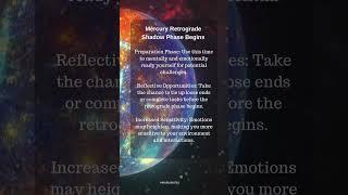 Shadow Phase Begins #mercuryretrograde #mercuryrx #shadowperiod #july16 #july16th #intuitivereading