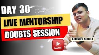 Live  Doubts Solving Session | The Abhi Trades