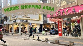 ISTANBUL PENDIK SHOPPING AREA WALKING TOUR/ ÇARŞI YURUYUŞ TURU 4K