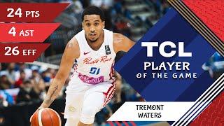 Tremont Waters (24 PTS) | TCL Player Of The Game | PUR vs MEX | FIBA OQT 2024 Puerto Rico