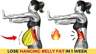  Best Exercises for Hanging Belly  30-Minute Standing Workout | Lose Belly Fat in 2 Weeks