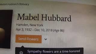 Mabel Hubbard 1st night at cemetery 12 17 to 12 18 2018