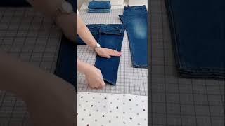 How to fold jeans to save space