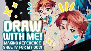 DRAW WITH ME! | Making A Reference Sheet for my OC!