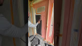 Painting Accent Color On Exterior Front Door #exteriorpainting #sherwinwilliams #frontdoor