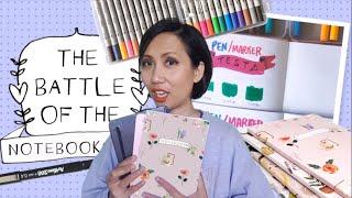 Bullet journal notebooks and pens/ markers test