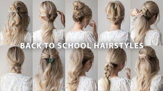 10 EASY BACK TO SCHOOL HAIRSTYLES ️