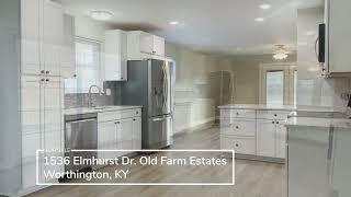 For Sale 1536 Elmhurst Dr. Worthington, KY 41183