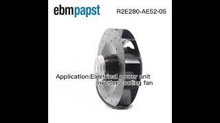 ebmpapst R2E280-AE52-05 AB Rockwell frequency converter cooling fan