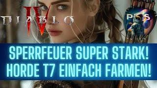 Diablo 4 Sperrfeuer Jäger ist MEGA stark in Season 5! Infernale Horden T7 DOWN!