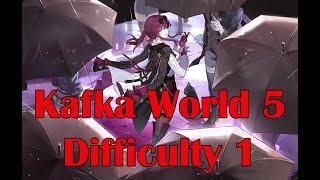 Honkai Star Rail: Simulated Universe World 5 Kafka Difficulty 1 Final Boss.