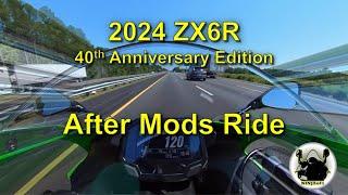 2024 ZX6R, 40th Anniversary Edition: After Mods Ride & Dealer's Impression of the upgrades