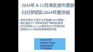 第140期：2024年 8-11月湾区房市更新,白日梦团队2024年度总结