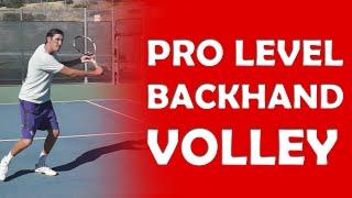 Backhand Volley Technique | PRO LEVEL VOLLEYS