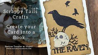 Join the HOP! | Turn Your Card into a Book! | Classic Horror | Scrappy Tails Craft