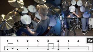 Beginner Ghost Notes - Drum Lesson (DRUMEO)