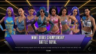 WWE 2K22, AWA wrestling: 8 women battle royal for the WWE Divas championship