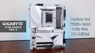 PERFECT Intel 14th Gen Mobo for White PC Builds! Gigabyte Z790 AORUS PRO X Unboxing & Overview