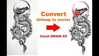 Chuyển ảnh thành vector corel - bitmap to Vector corel