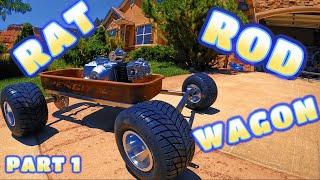 Lets build a rat rod wagon go cart with amazon parts.