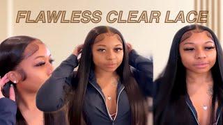 *NEW* MOST REALISTIC CLEAR LACE FRONTAL WIG INSTALL| Ft. XRS Beauty Hair