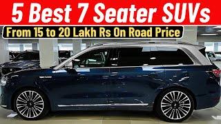 Top 5 Best 7 Seater SUV Cars Between 15 Lakh to 20 Lakh Rs - On Road Price | Auto With Sid