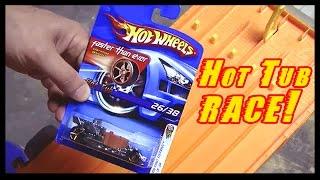 Hot Wheels HOT TUB Car! - Racing the FASTEST Hot Wheels Cars!!!