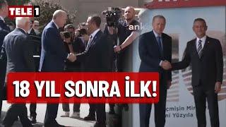 Erdoğan CHP Genel Merkezi'ne geldi! İşte ilk anlar...