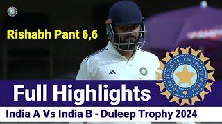 Full Highlights | India A Vs India B | Duleep Trophy 2024 | India A Vs India B Day 2