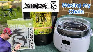 Silca Chain Wax & Strip Chip - Gold KMC Chain Waxed and Cleaned - On Trek Emonda SL5