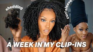 A Week In My Natural Hair: Curly Clip-Ins Edition | Vlogmas Day 1