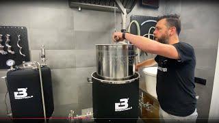 Brewing a  Honey Triple - complete brew day but  lost footage of adding the honey