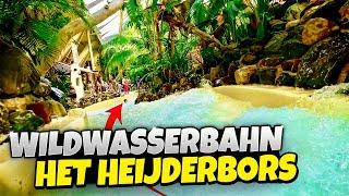 Center Parcs Het Heijderbos | Spekatakuläre Wildwasserbahn |(Wildwaterbaan) 4K/UHD (Onride/Offride)