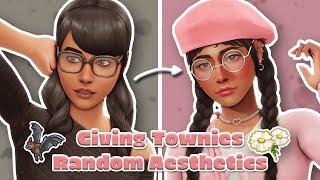 Giving Townies Random Aesthetics!  | Sims 4 Create-a-sim Challenge