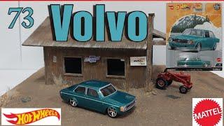 Unboxing Hot Wheels 73 Volvo 142 GL from Car Culture Auto Strasse set