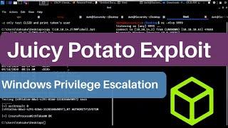 Juicy Potato Exploit | Rotten Potato | Windows Privilege Escalation | Cyber Security for beginners