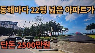 동해바다 22평 넓은 아파트가 단돈 2500만원