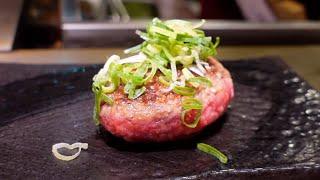 TOKYO - CREATIVE HAMBURG STEAK THAT'S BOTH RARE AND WELL DONE #JAPANTRAVELGUIDE