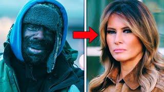 Homeless Man asks Melania Trump Can you give me 1$ Melania's response is SHOCKING