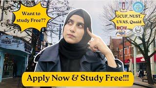 Study Free in NUST University | Spring Admissions in GCUF, UVAS, Quaid-e-Azam University 