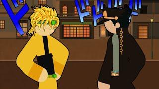 Jotaro VS Dio Stick Fight!!