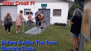 Chats Before & After The Otter Creek Fl Town Meeting
